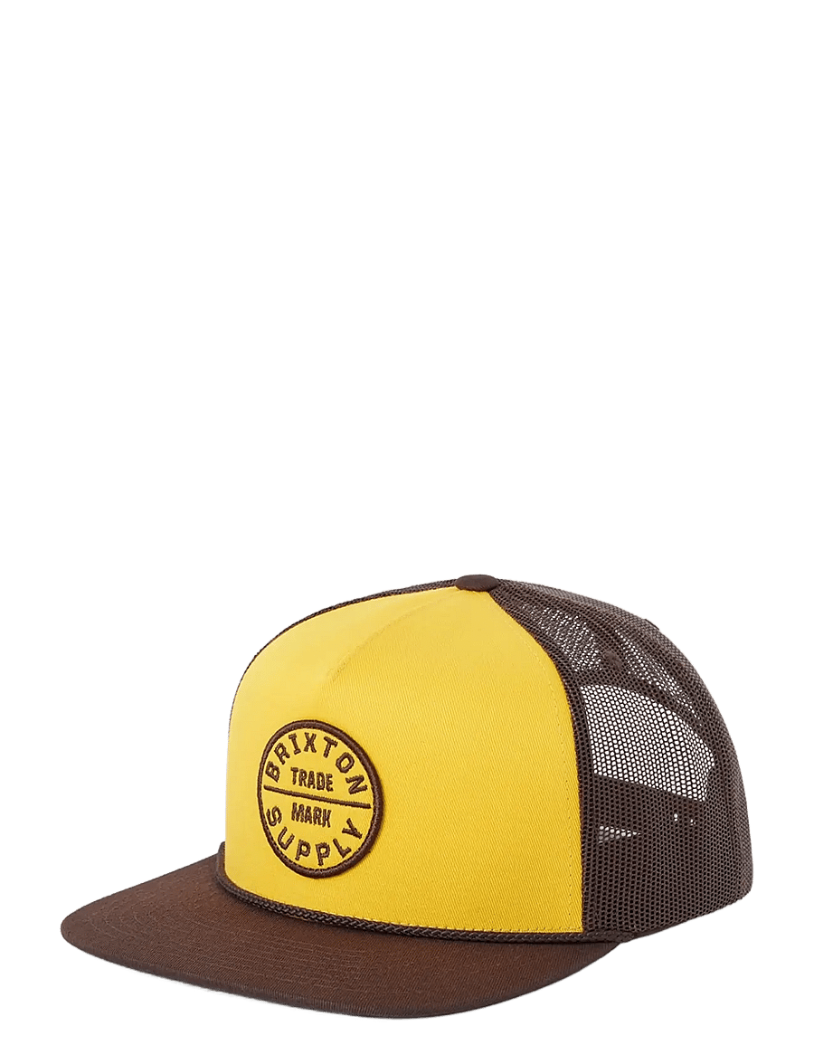 Brixton - Oath Mp Trucker Hat - czapki - golden hour/coco - 0