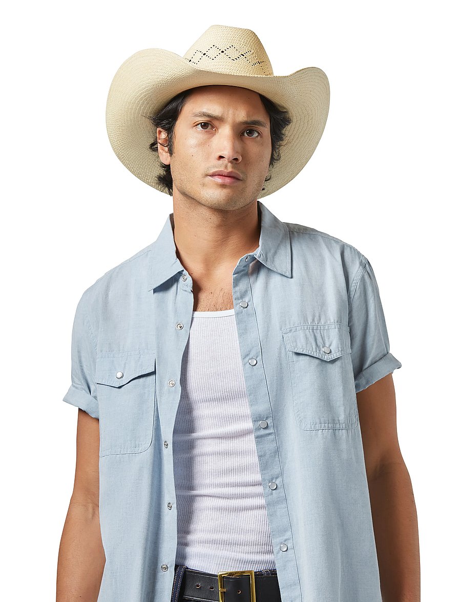 Brixton - Laredo Panama Straw Cowboy Hat - catalina sand - 0