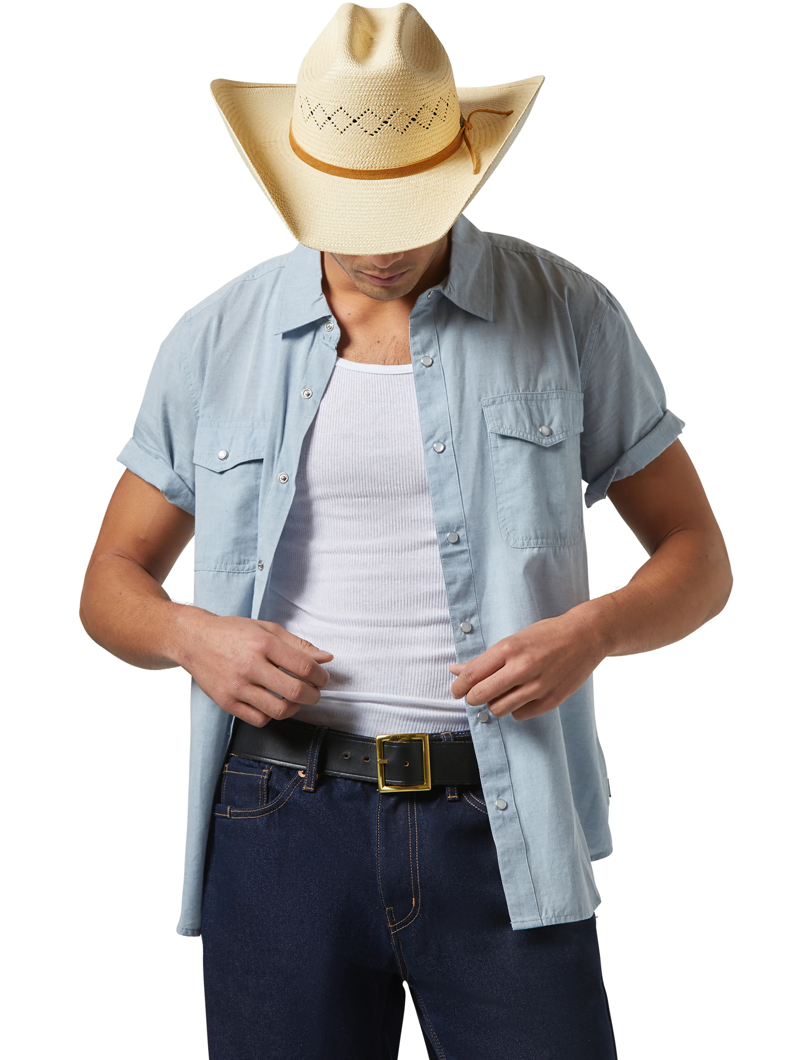 Brixton - Laredo Panama Straw Cowboy Hat - catalina sand - 5