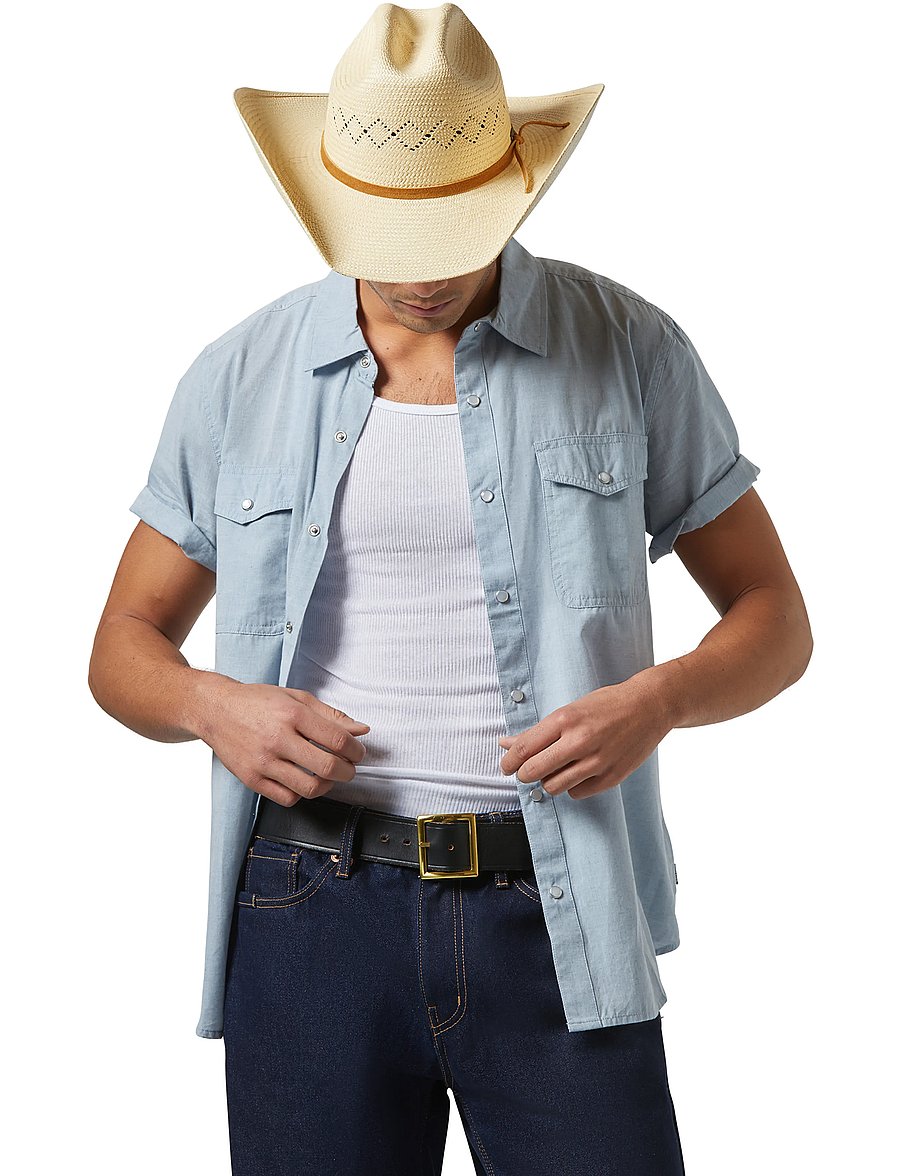 Brixton - Laredo Panama Straw Cowboy Hat - catalina sand - 5
