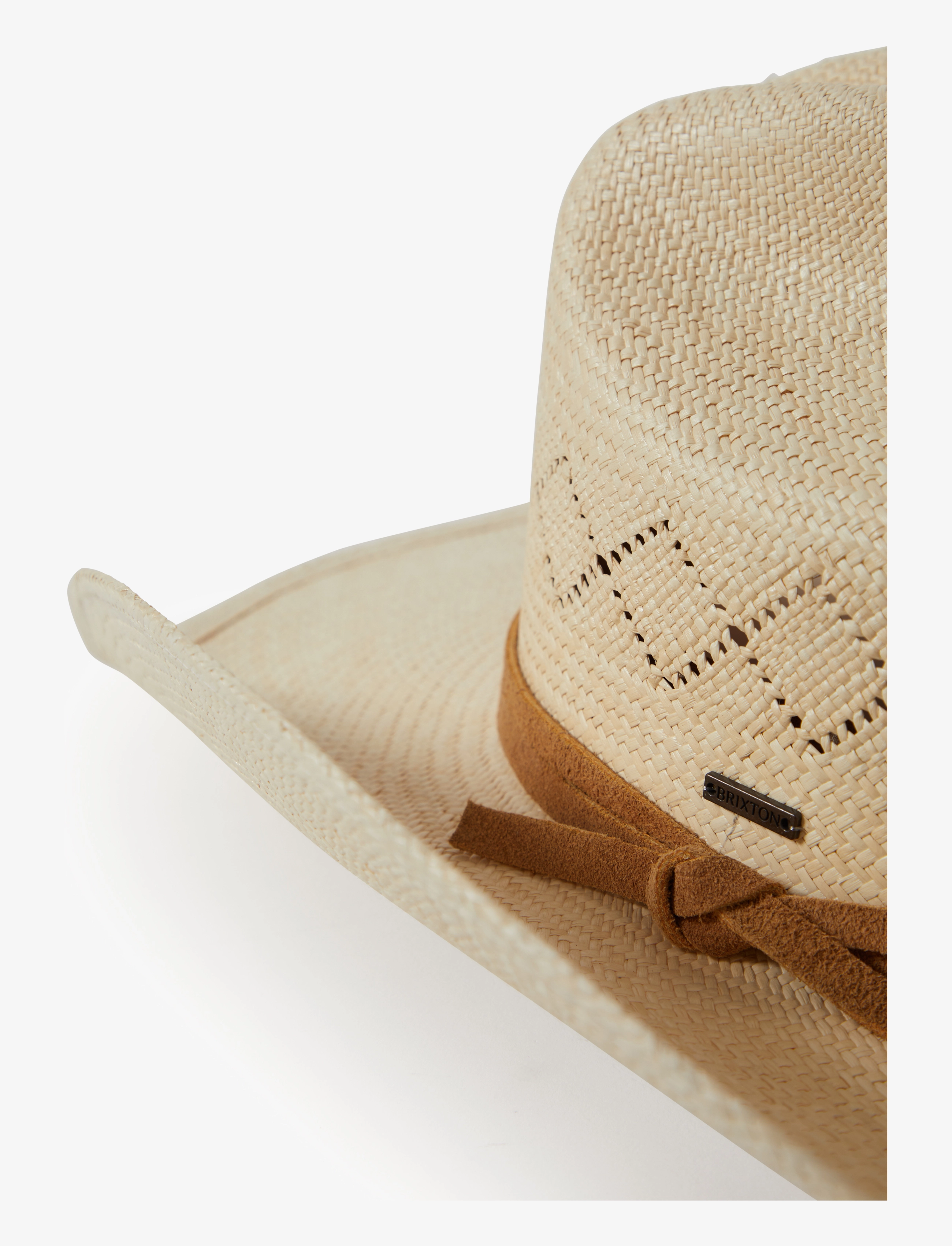 Brixton - Laredo Panama Straw Cowboy Hat - catalina sand - 3