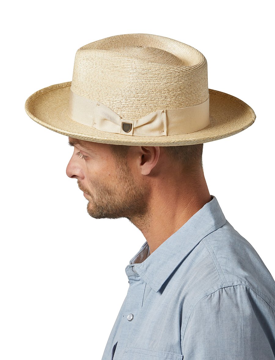 Brixton - Swindle Straw Fedora - strohhüte - natural/natural - 0