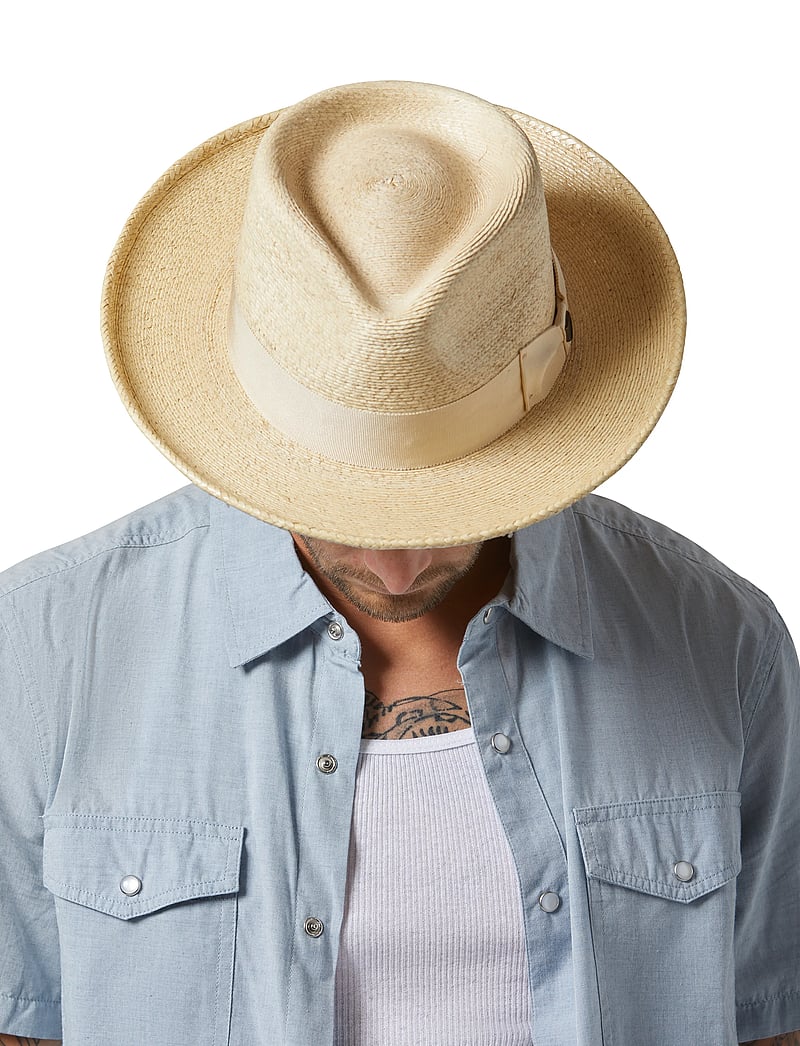 Brixton - Swindle Straw Fedora - stråhattar - natural/natural - 5