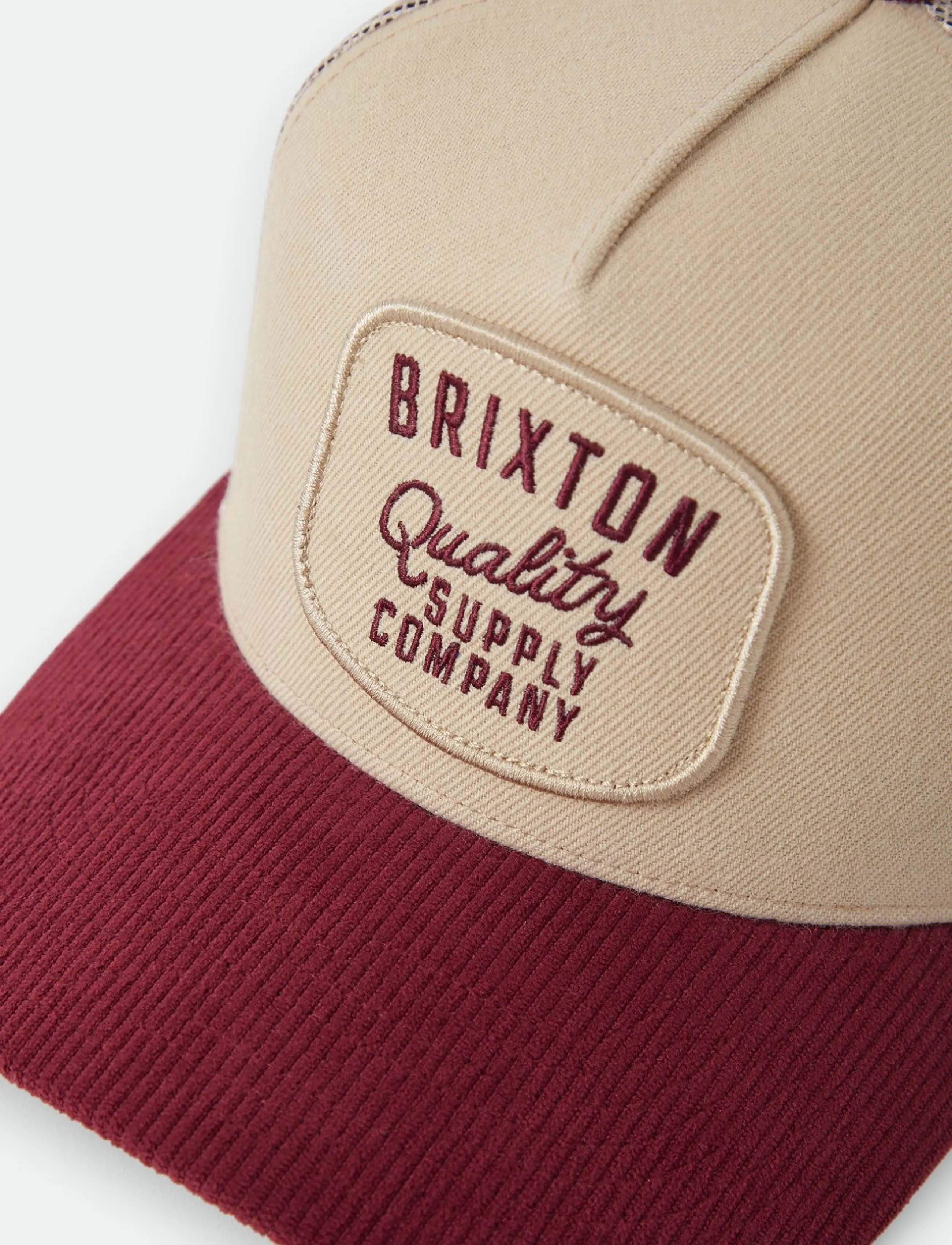 Brixton - Hubal C Mp Trucker Hat - kepsar - oatmeal/dark brick corduroy - 2