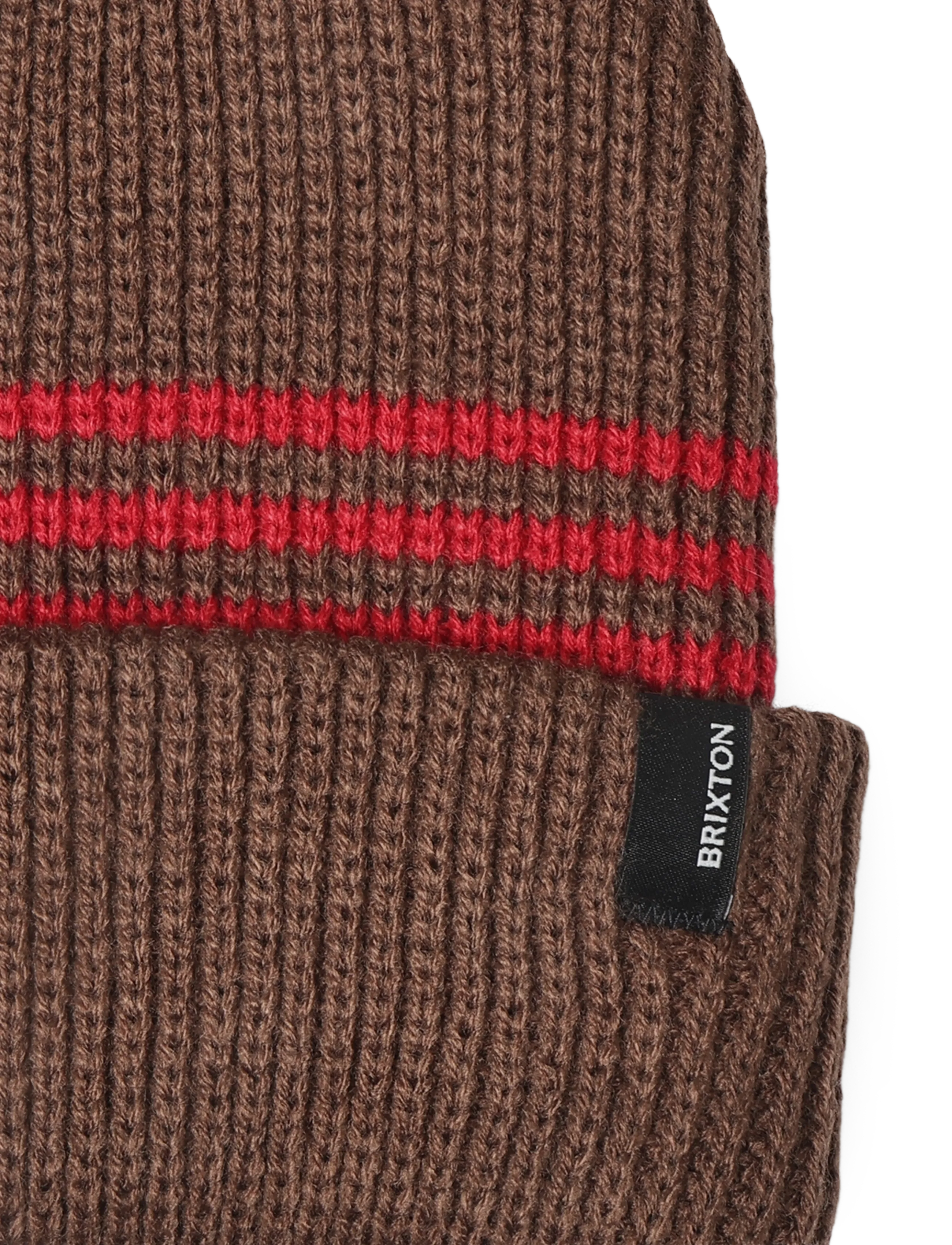 Brixton - Chunky Heist Beanie - mützen - pinecone brown/chili pepper st - 2