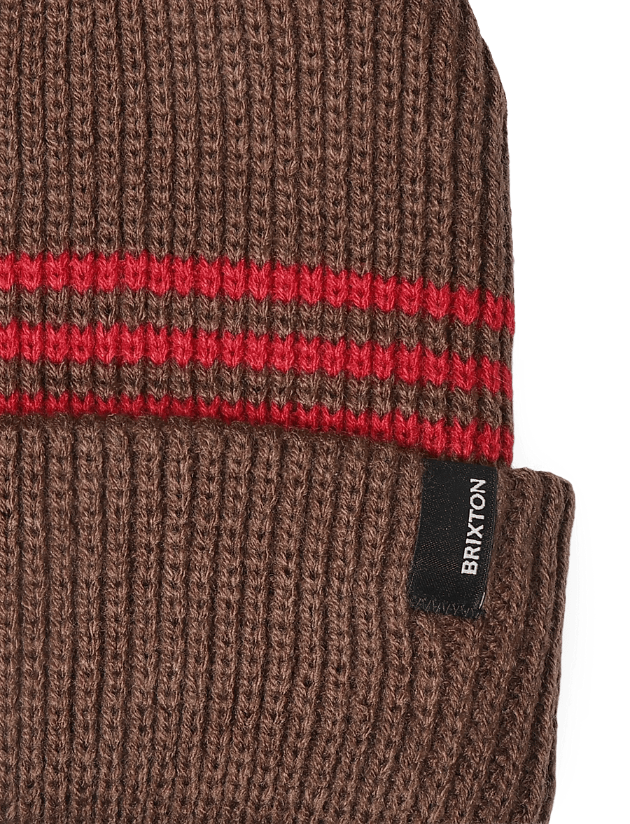 Brixton - Chunky Heist Beanie - mützen - pinecone brown/chili pepper st - 2