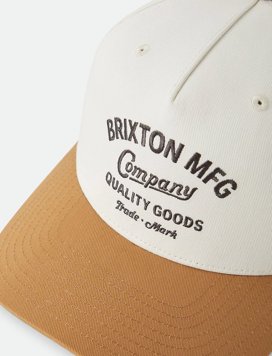 Brixton - Stratton Snapback - nokamütsid - off white/caramel - 2