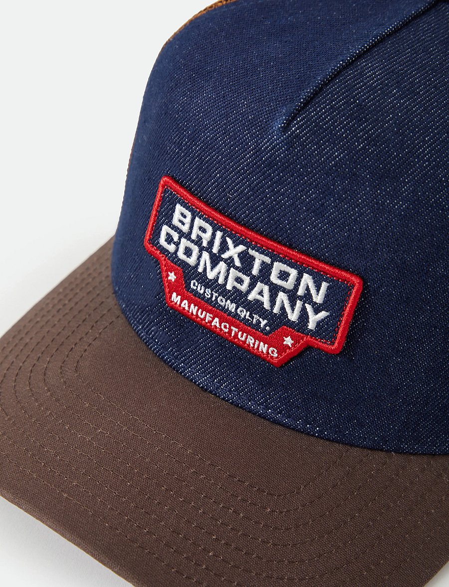 Brixton - Reeves Trucker Hat - kasketter - washed denim/caramel - 2