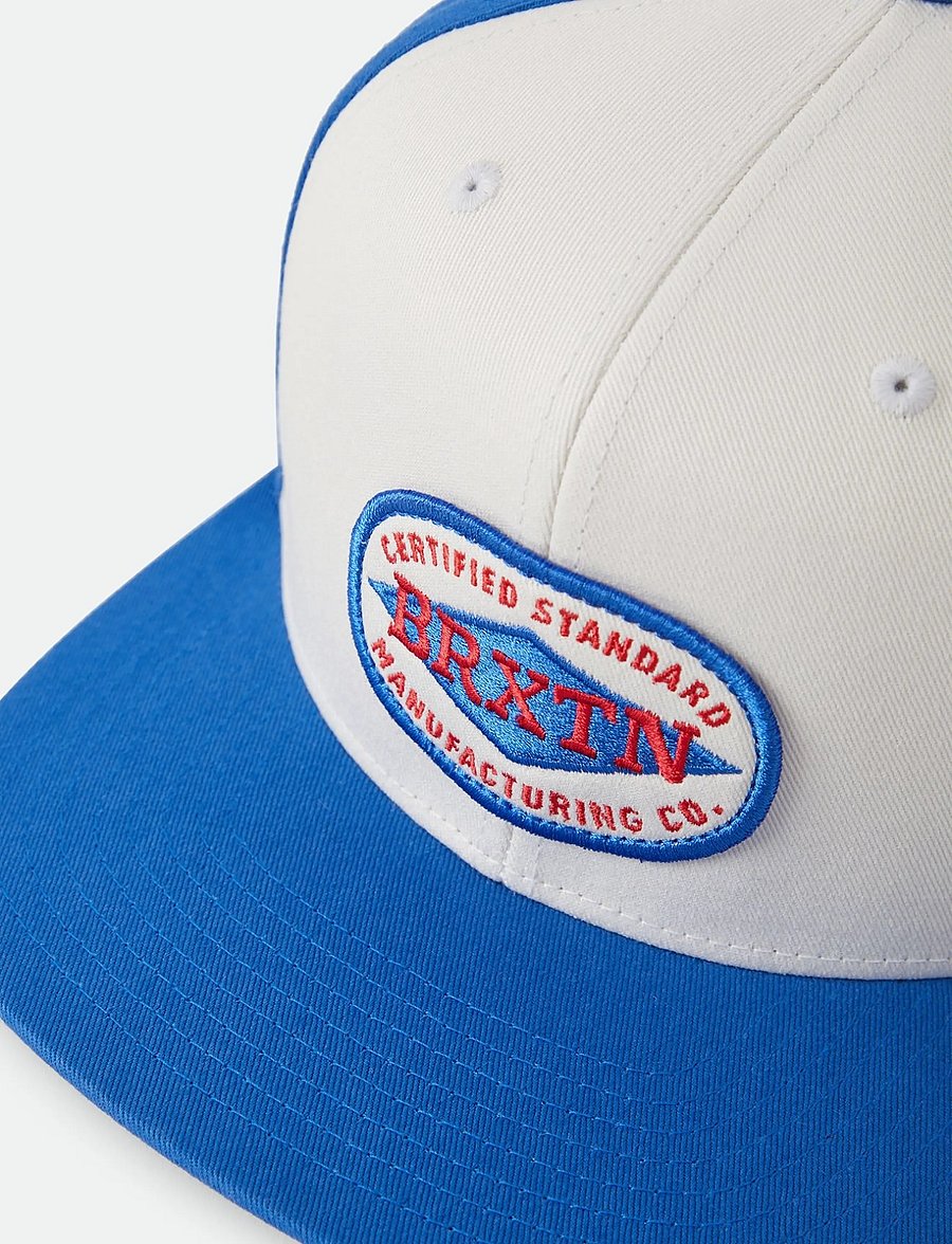 Brixton - Meyers Snapback - kasketter - off white/electric indigo - 2