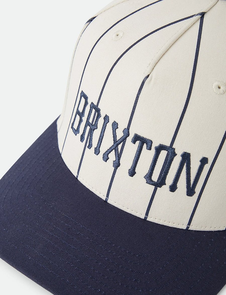 Brixton - Homerun Snapback - kasketter - off white/washed navy - 2