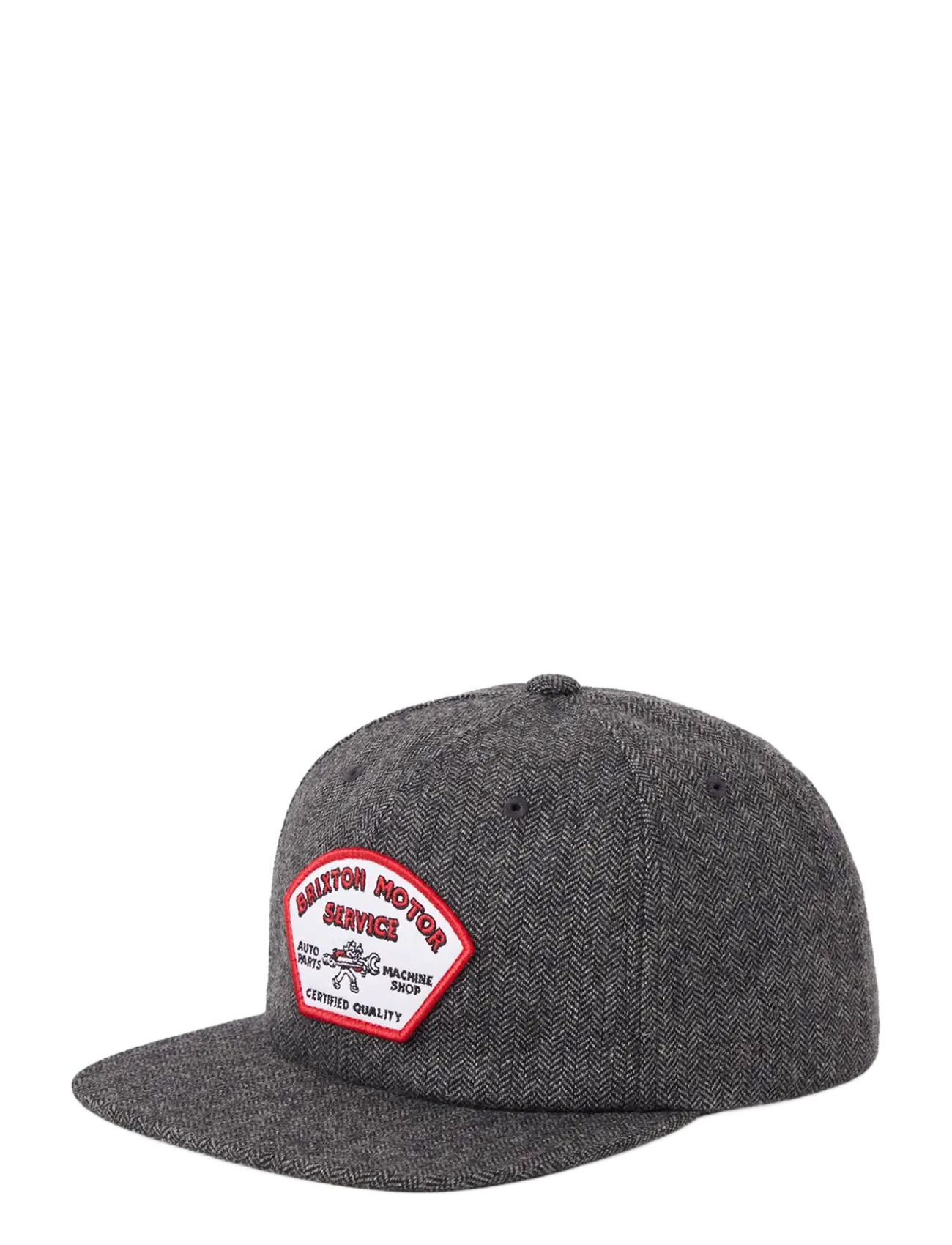 Brixton Dyson Snapback - Looks for less - BLACK HERRINGBONE / black