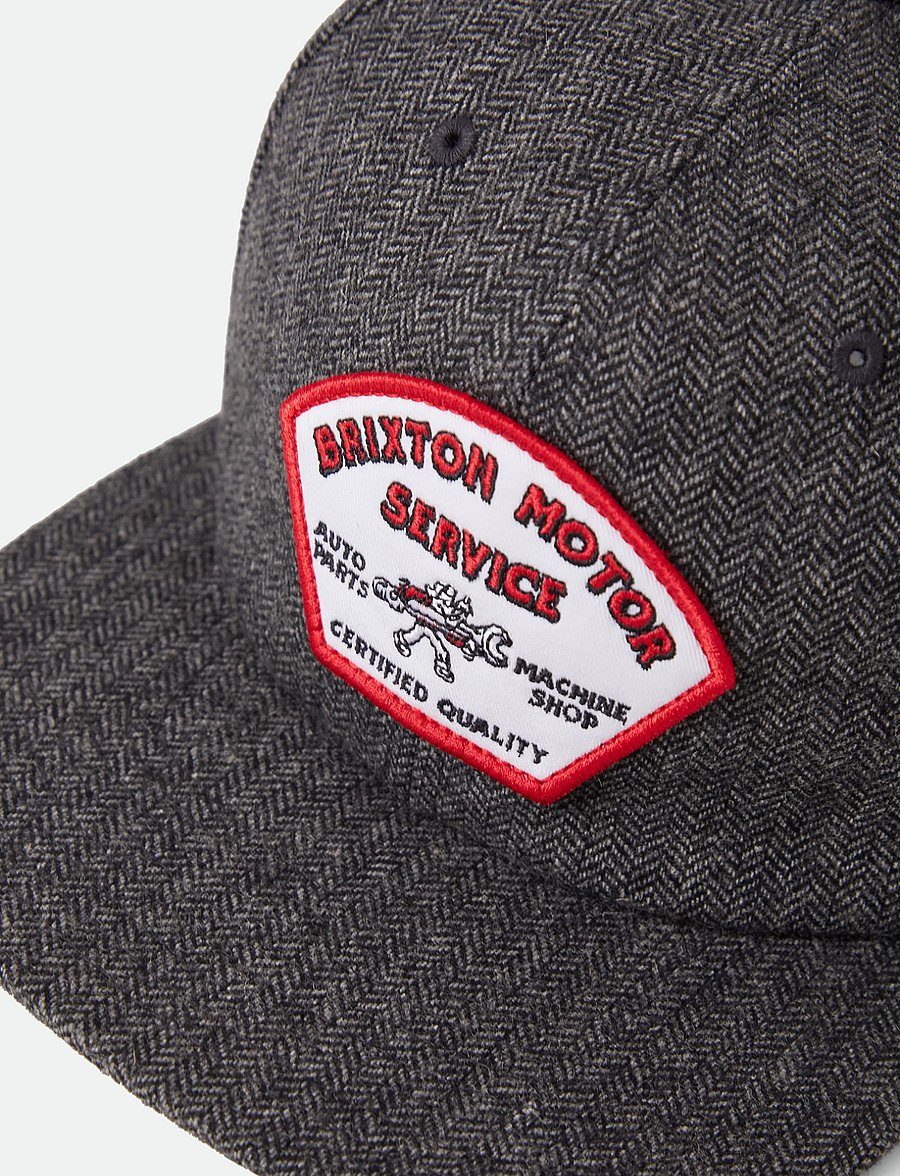 Brixton - Dyson Snapback - kasketter - black herringbone - 2