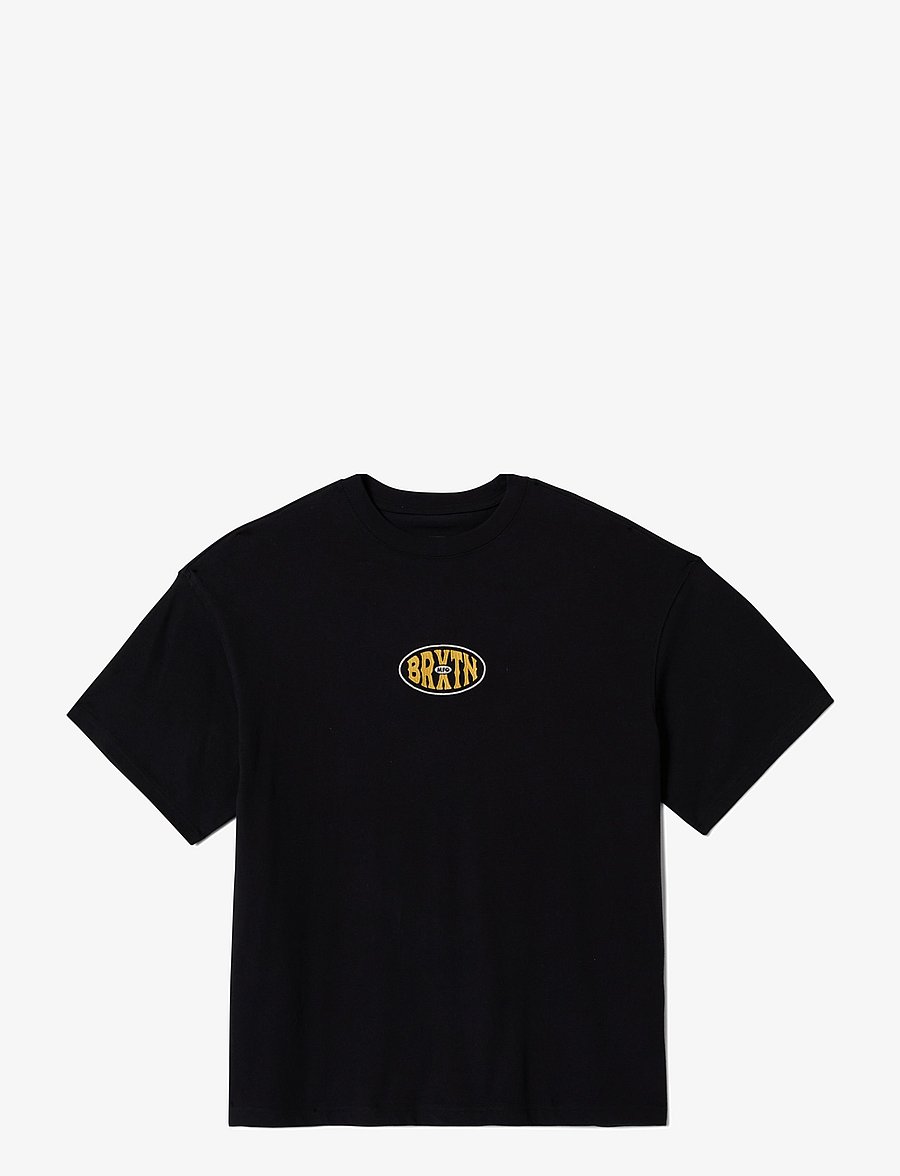 Brixton - Largo Hw Relaxed Tee - t-shirts à manches courtes - black classic wash - 0