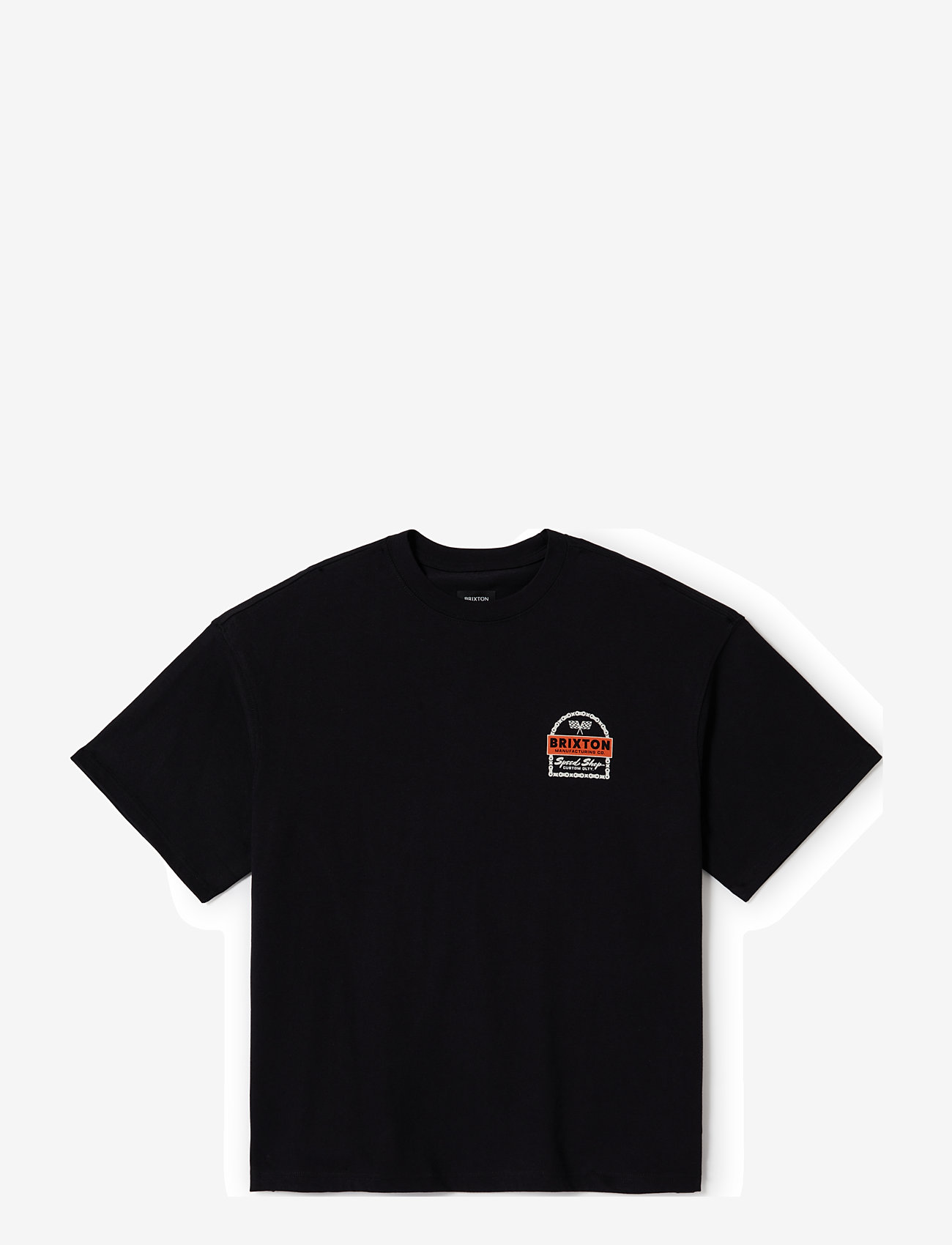 Brixton - Drayton Hw Relaxed Tee - short-sleeved t-shirts - black classic wash - 0