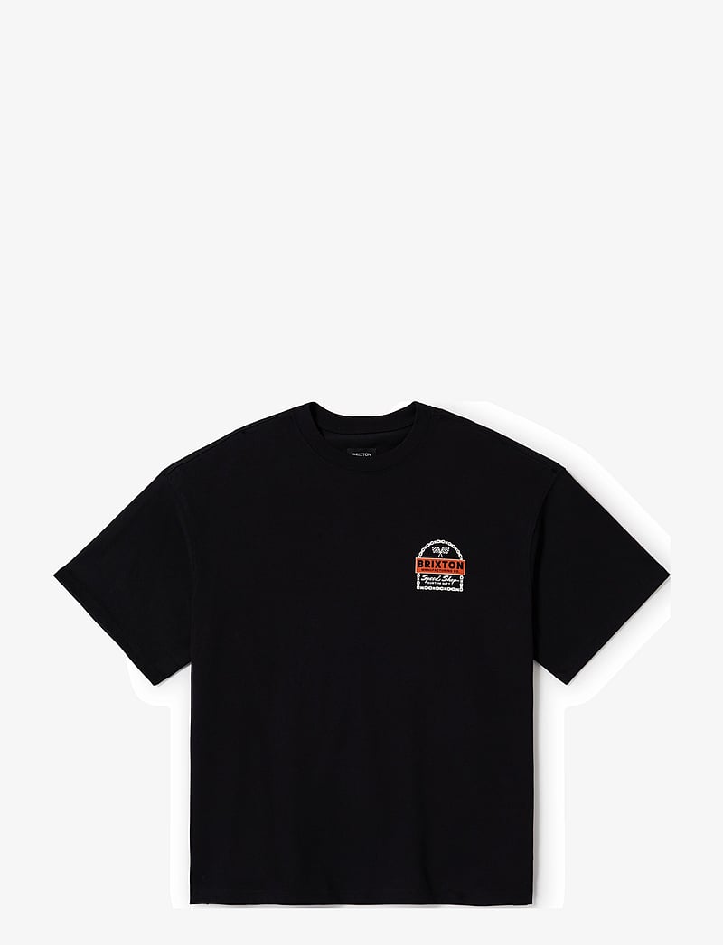 Brixton - Drayton Hw Relaxed Tee - short-sleeved t-shirts - black classic wash - 0