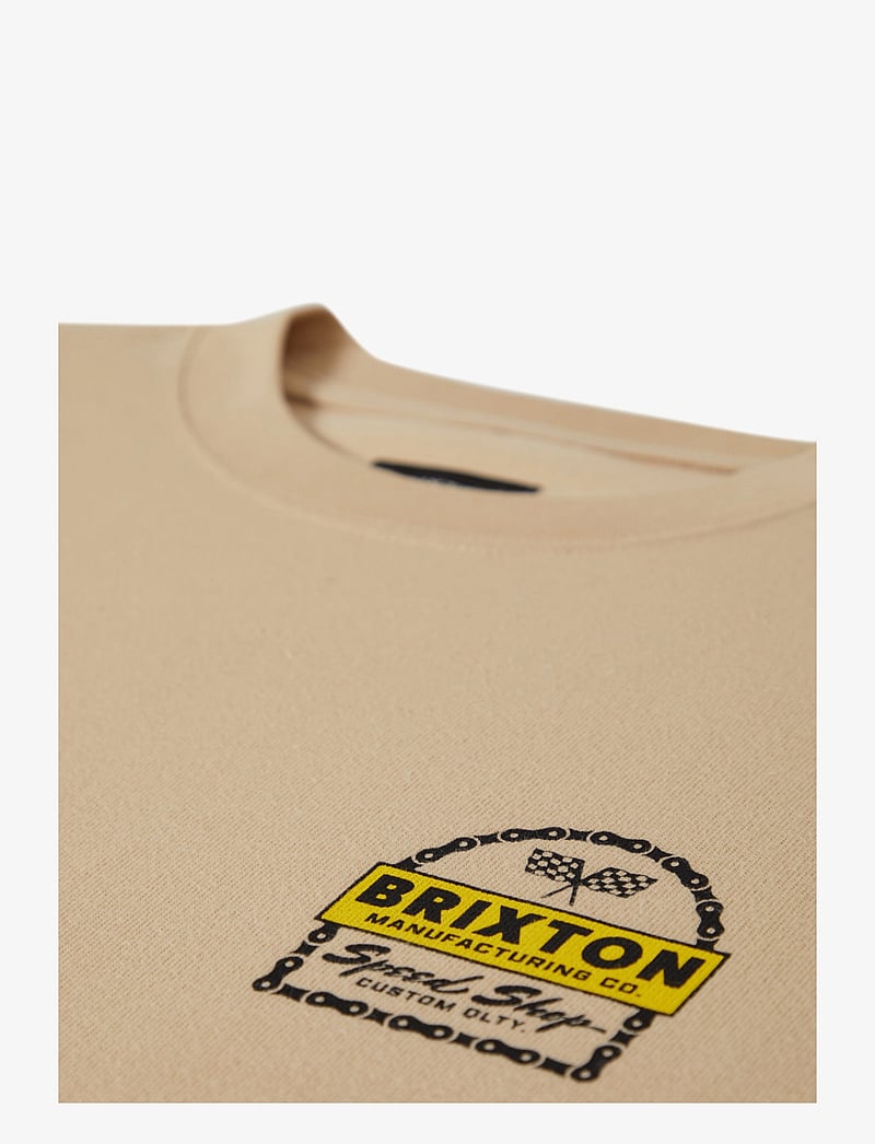 Brixton - Drayton Hw Relaxed Tee - short-sleeved t-shirts - cream classic wash - 1