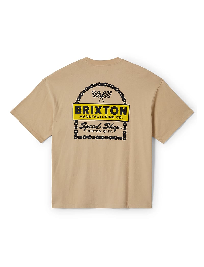 Brixton - Drayton Hw Relaxed Tee - short-sleeved t-shirts - cream classic wash - 4
