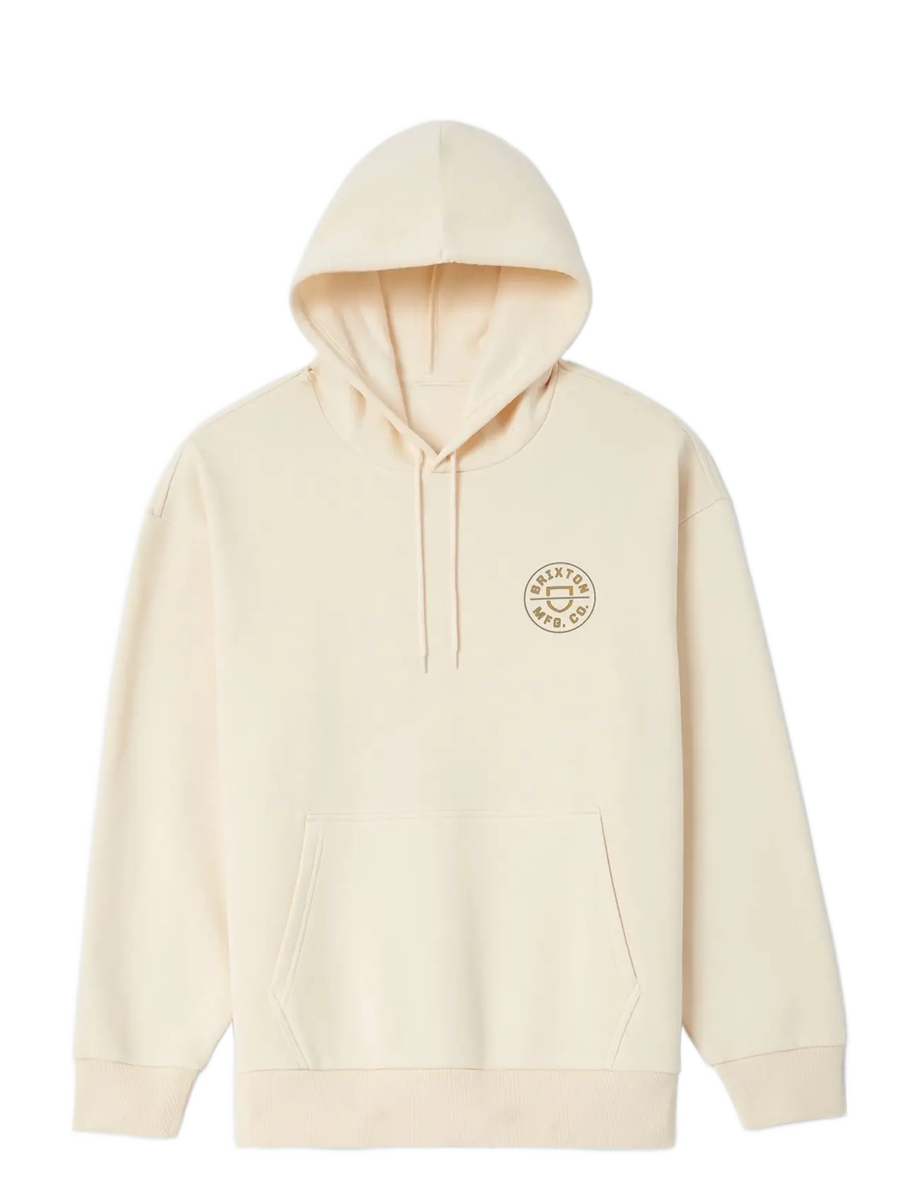 Brixton Crest Ii Hood - Sweatshirts & Hoodies - WHITECAP / cream