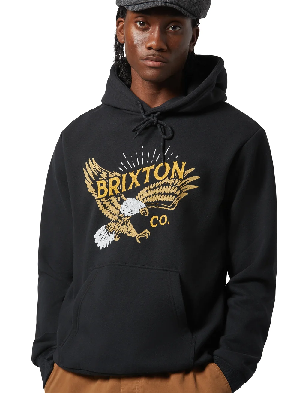 Brixton - Keeler Hoodie - kapuzenpullover - black - 0