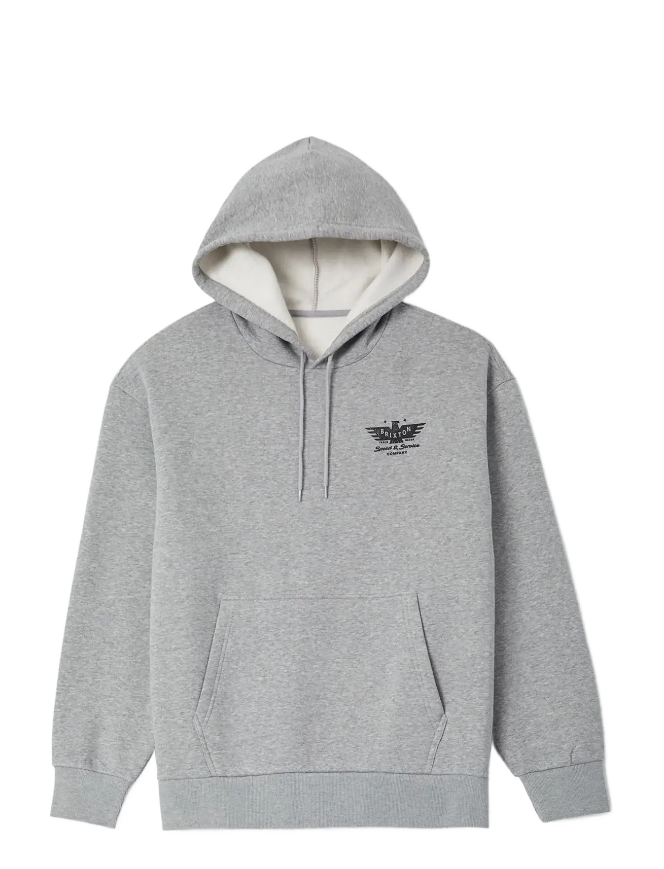 Brixton Ewing Hood - Sweatshirts & Hoodies - HEATHER GREY / grey