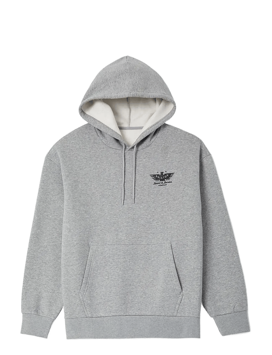 Brixton - Ewing Hood - teddy-pusad - heather grey - 0