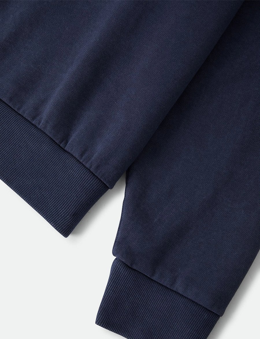 Brixton - Brixton Baseline Crew Fleece - sweatshirts - washed navy vintage wash - 3
