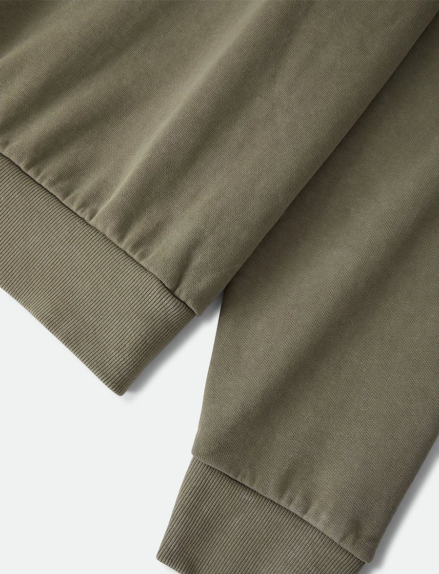 Brixton - Brixton Baseline Crew Fleece - kollektioner - olive surplus vintage wash - 2