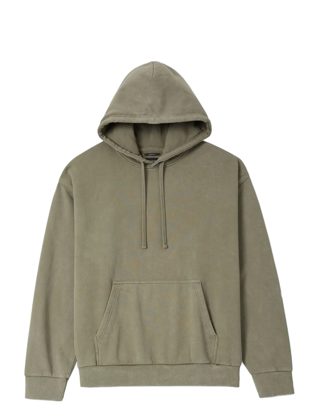 Brixton Brixton Baseline Hood Fleece - Hoodies - OLIVE SURPLUS VINTAGE WASH / khaki/green
