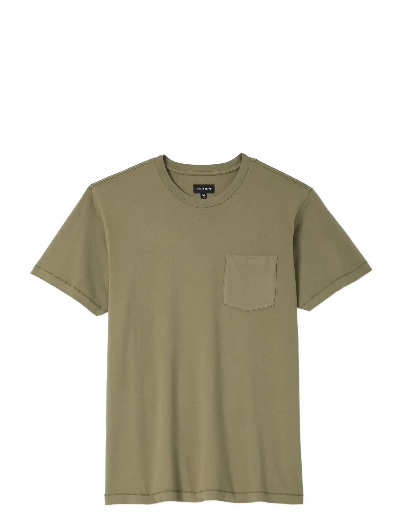 Brixton Brixton Baseline Pocket Tee - Kortærmede T-shirts - OLIVE SURPLUS VINTAGE WASH / khaki/green