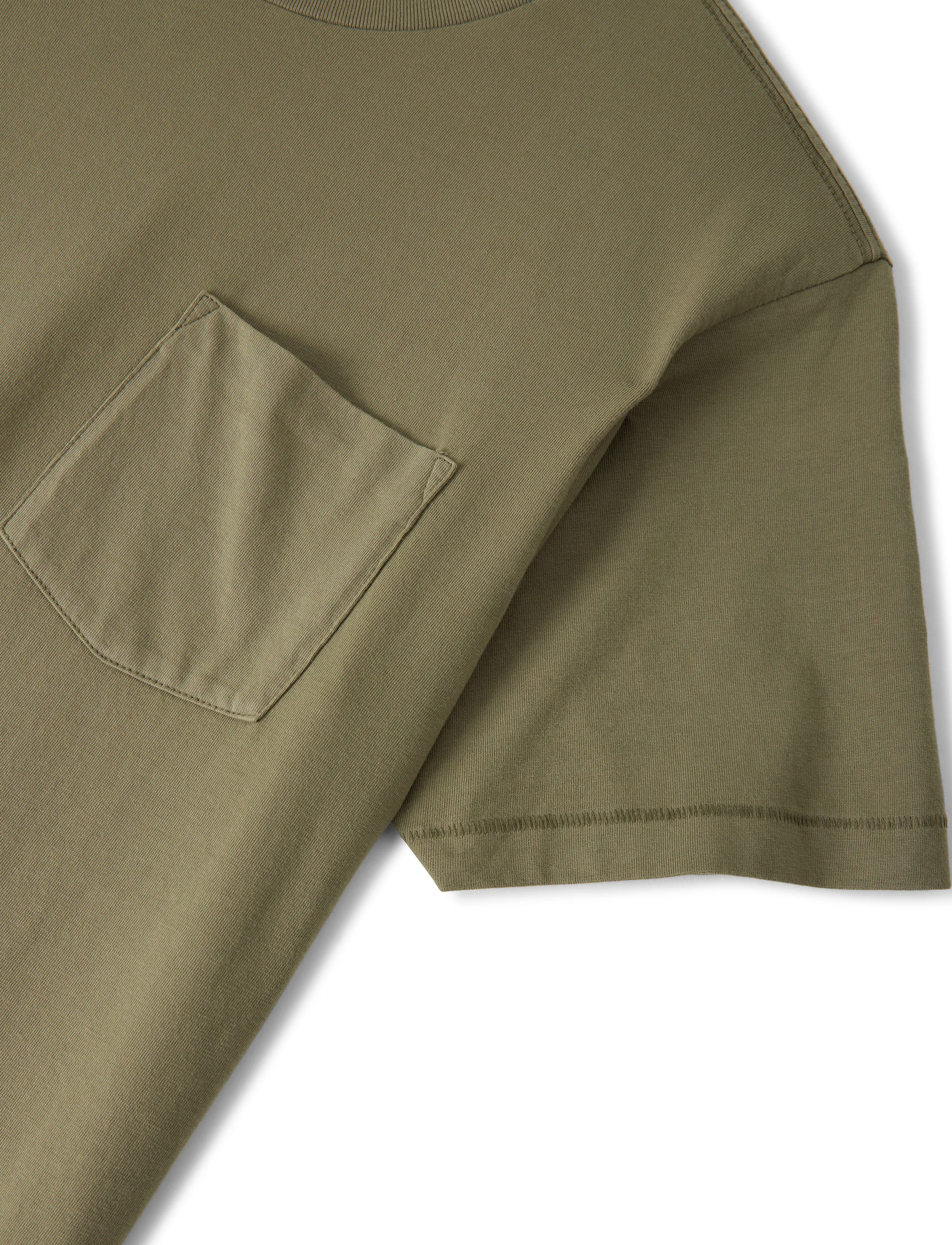 Brixton - Brixton Baseline Pocket Tee - kortærmede t-shirts - olive surplus vintage wash - 4
