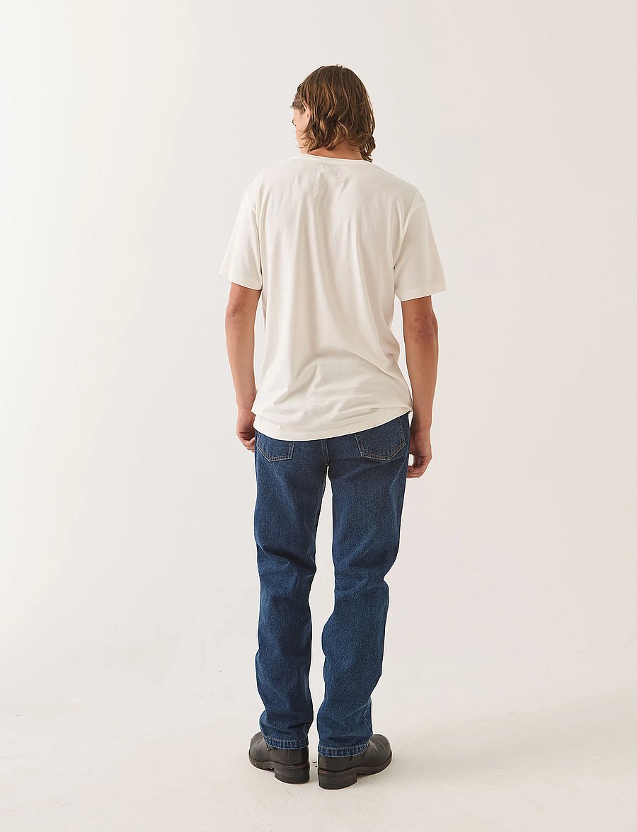 Brixton - Brixton Baseline Pocket Tee - kortærmede t-shirts - off white vintage wash - 3