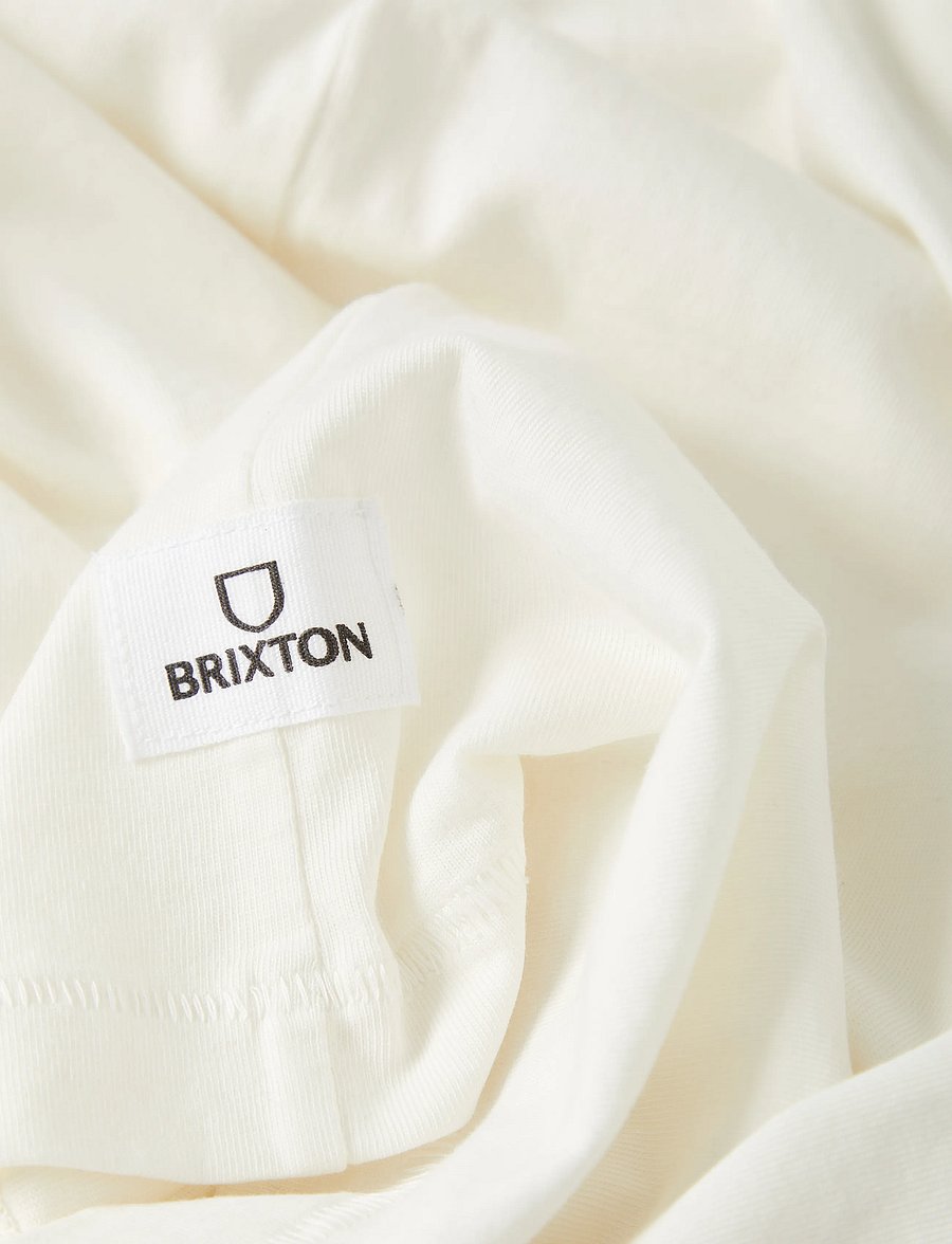 Brixton - Brixton Baseline Pocket Tee - kortærmede t-shirts - off white vintage wash - 5