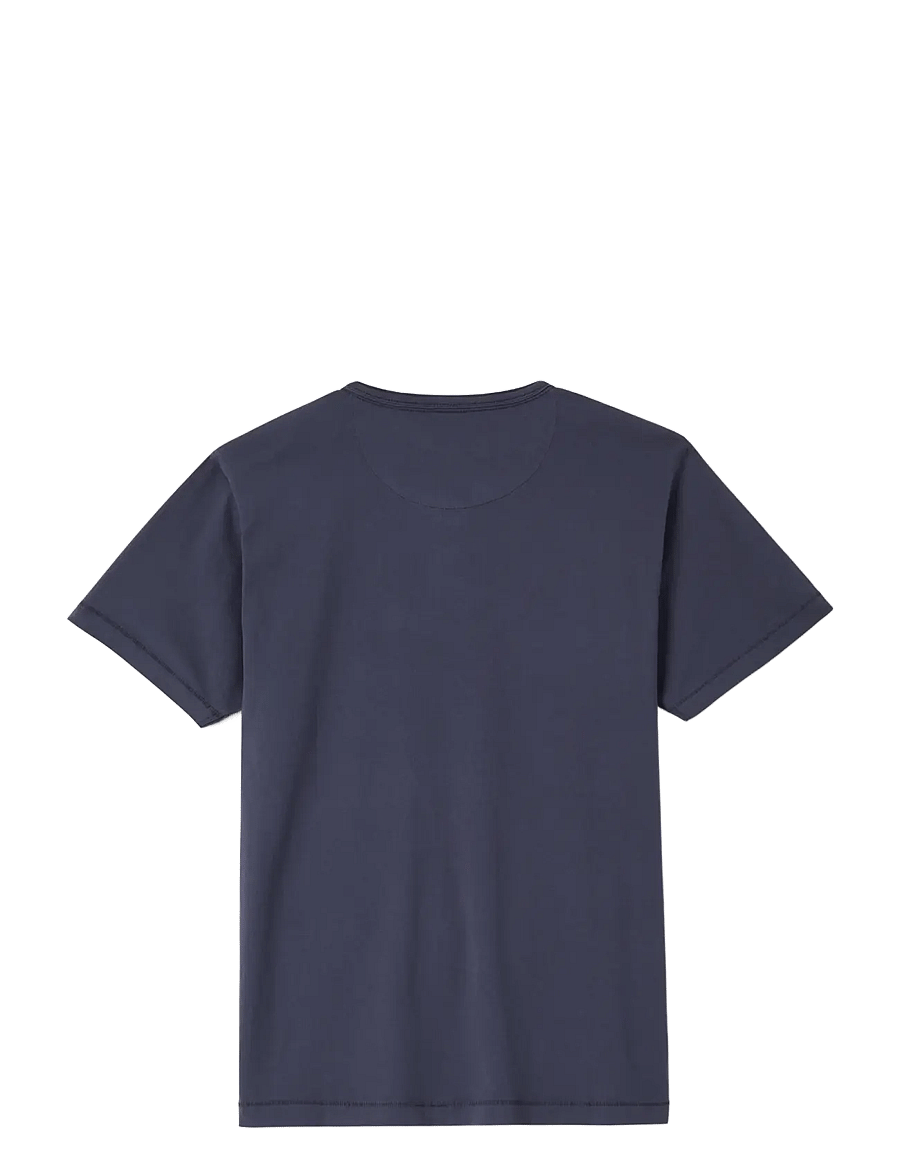Brixton - Brixton Baseline Henley Tee - kortærmede t-shirts - washed navy vintage wash - 1