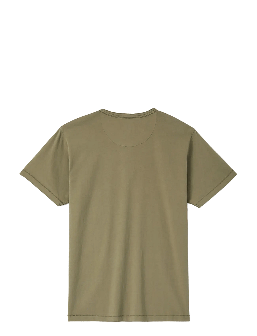 Brixton - Brixton Baseline Henley Tee - kortærmede t-shirts - olive surplus vintage wash - 1