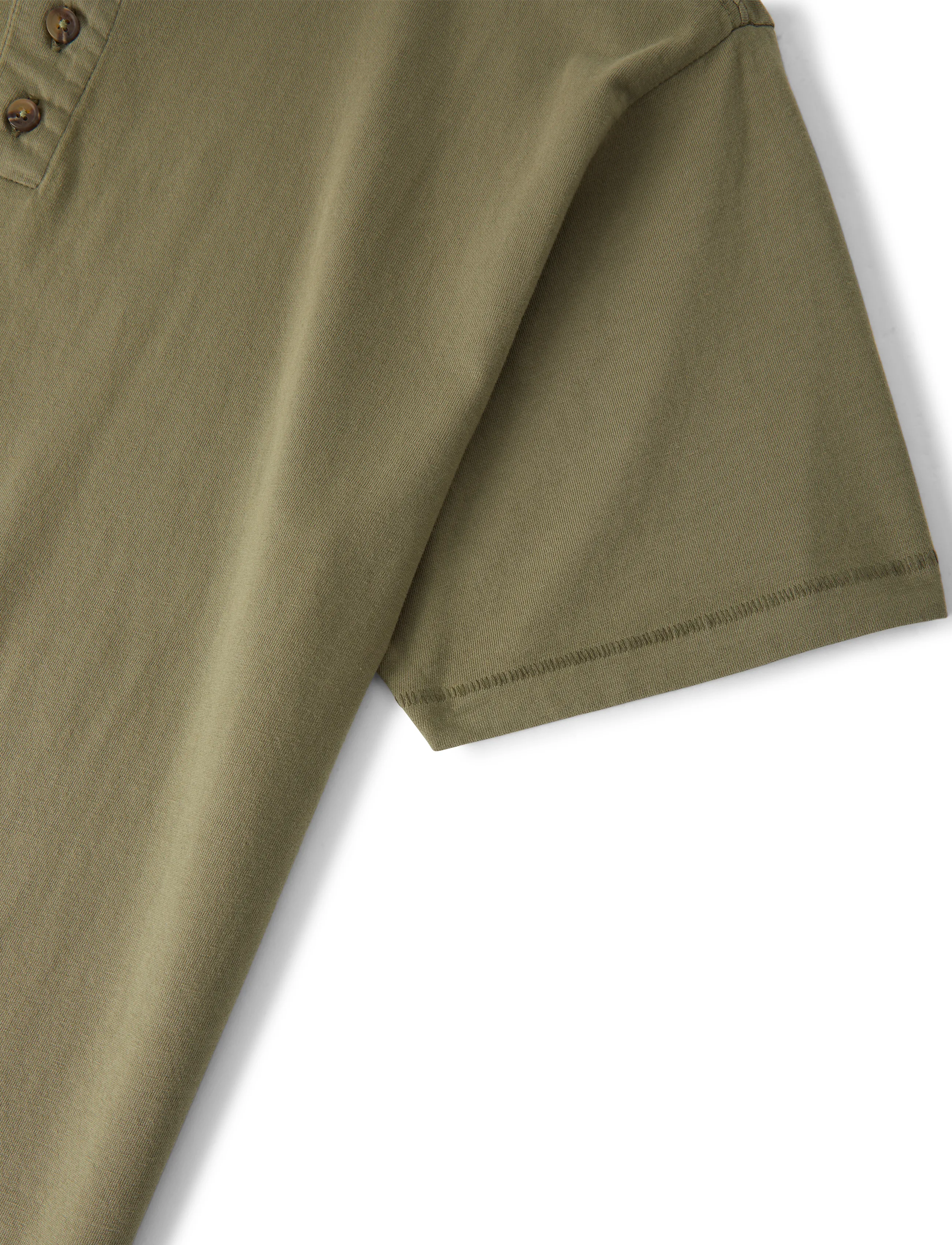 Brixton - Brixton Baseline Henley Tee - kortærmede t-shirts - olive surplus vintage wash - 3