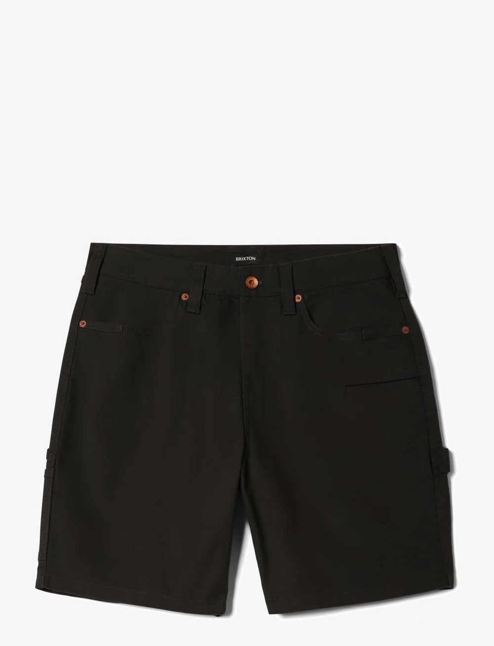 Brixton - Builders Carpenter Baggy Short - cargo stila šorti - washed black - 1