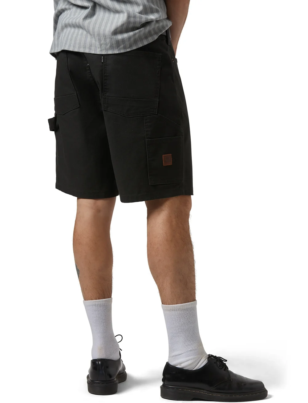 Brixton - Builders Carpenter Baggy Short - cargo stila šorti - washed black - 4