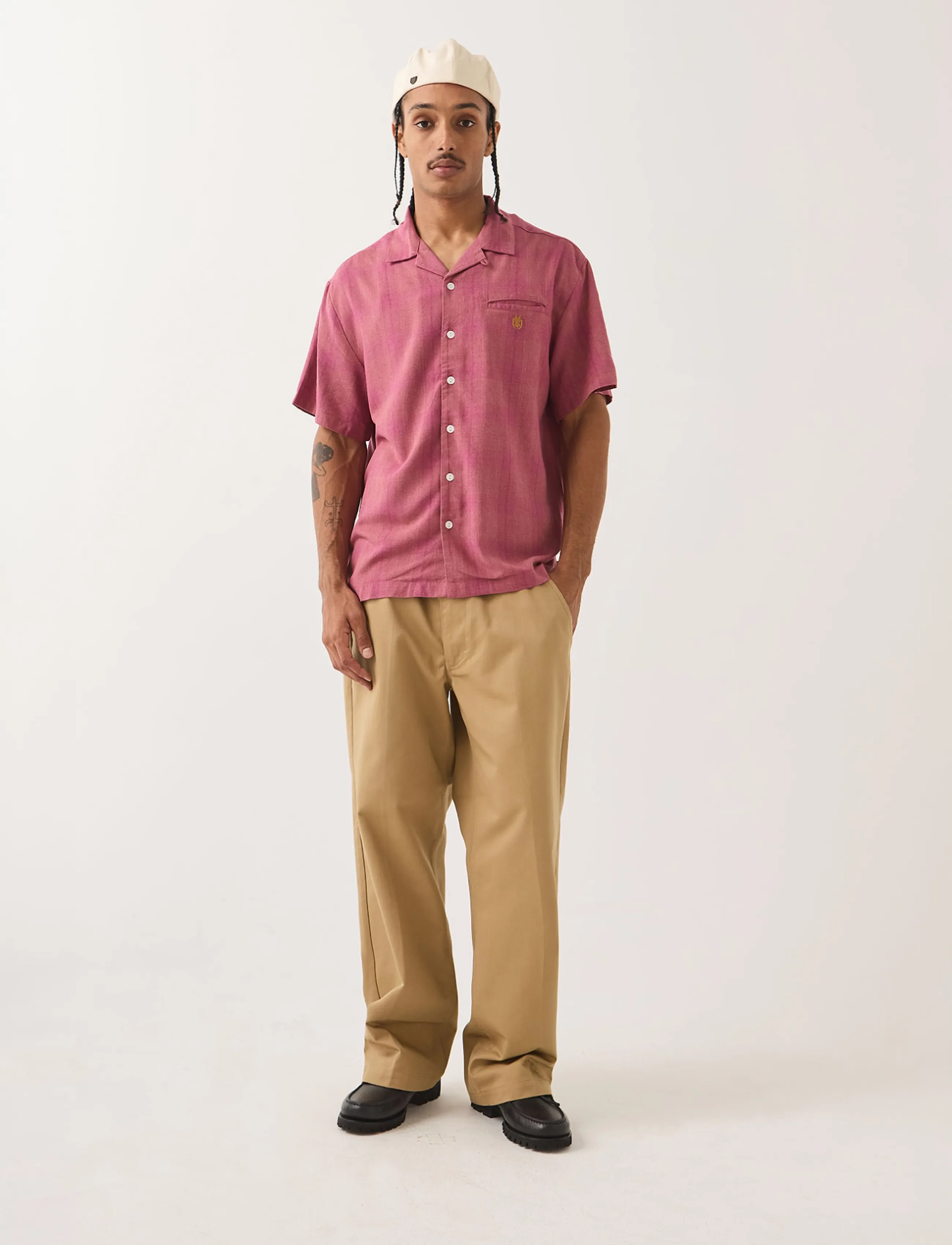 Brixton Trademark Chino - Byxor - BRITISH KHAKI / beige