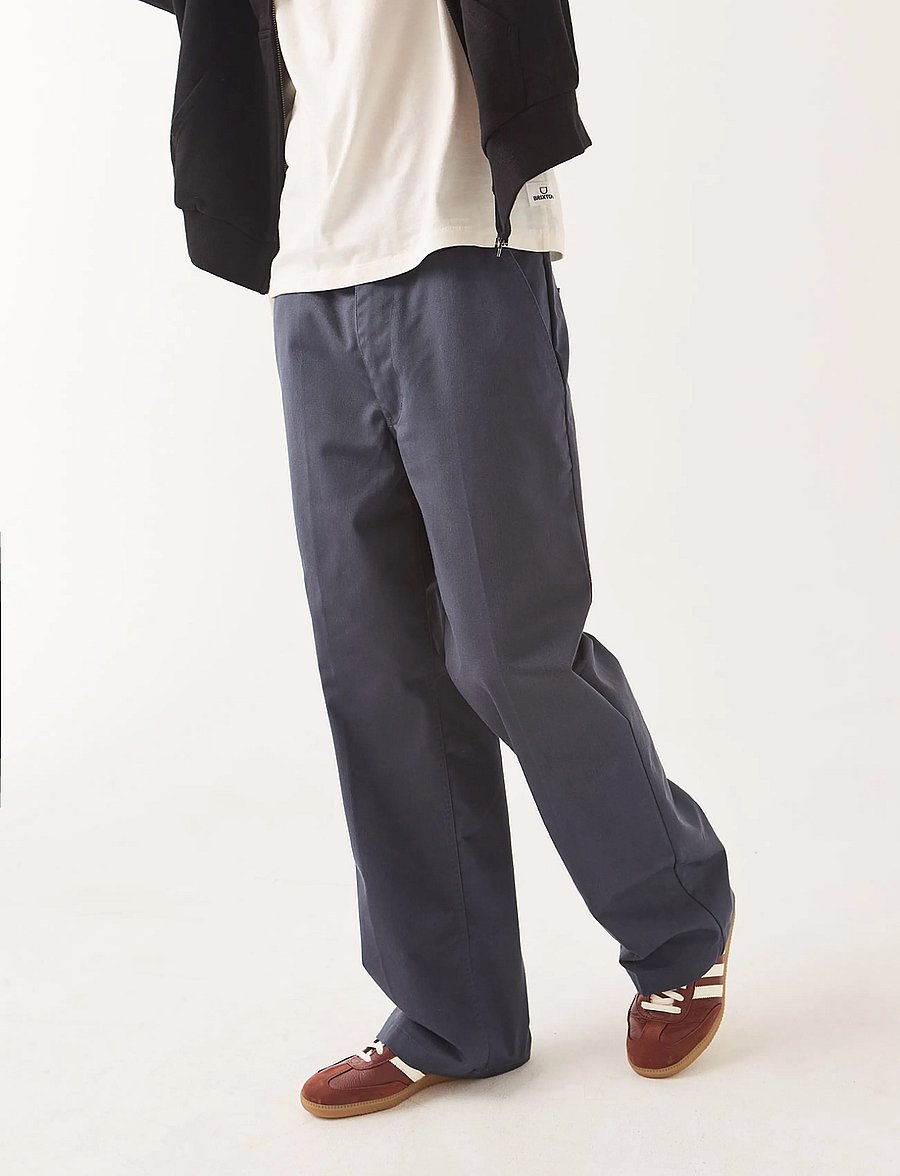 Brixton - Trademark Chino - freizeithosen - washed navy - 3