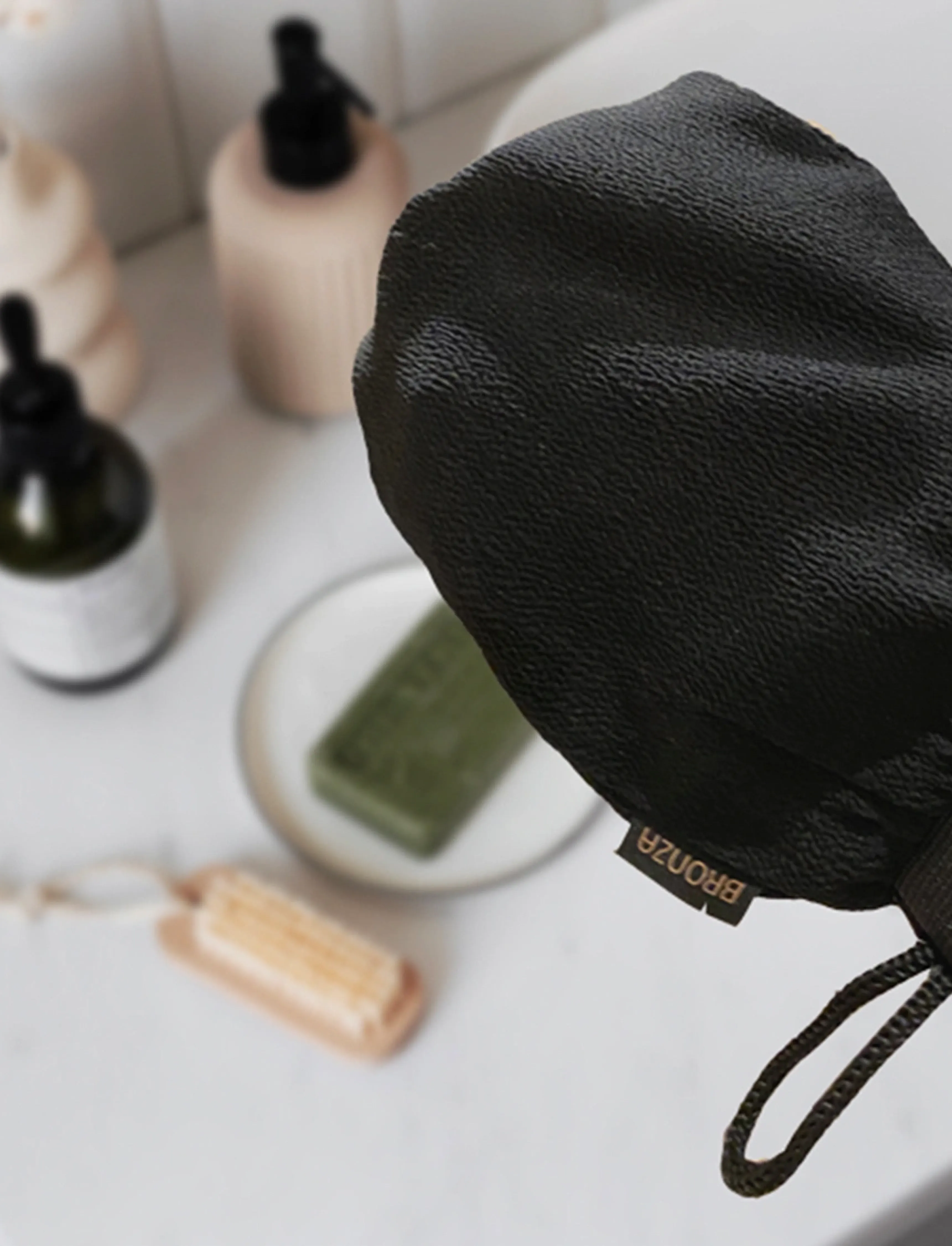 Bronza Exfoliating Mitt, One Size, Black, Selvbruner > Tilbehør, Dame