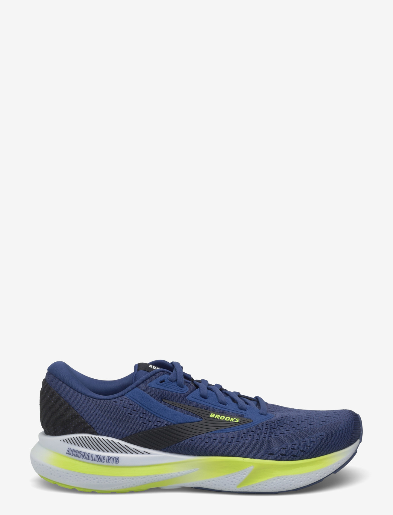Brooks - Adrenaline GTS 24 - løbesko - navy peony/black/acid lime - 1