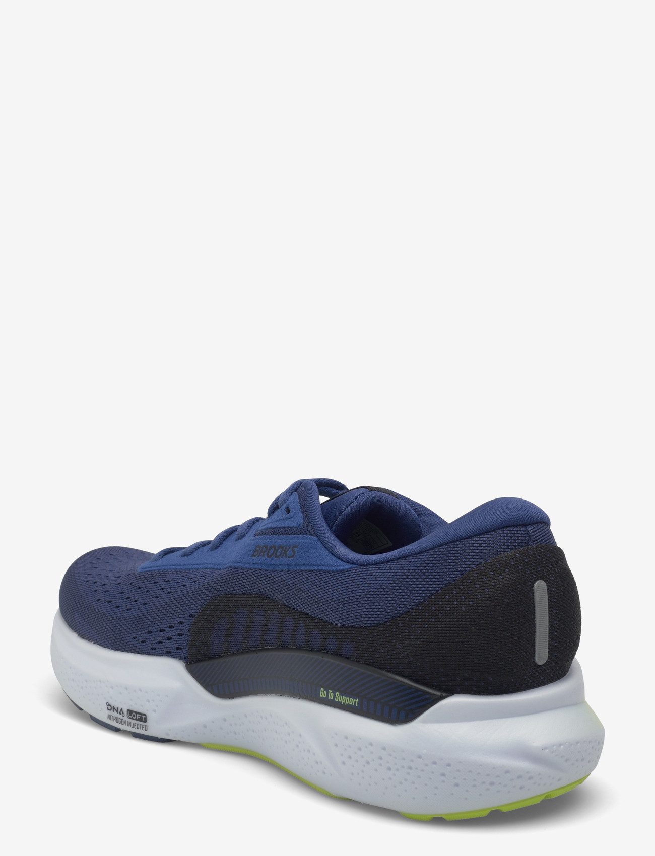 Brooks - Adrenaline GTS 24 - løbesko - navy peony/black/acid lime - 2