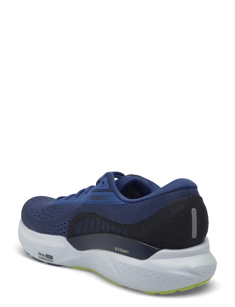 Brooks - Adrenaline GTS 24 - løbesko - navy peony/black/acid lime - 2