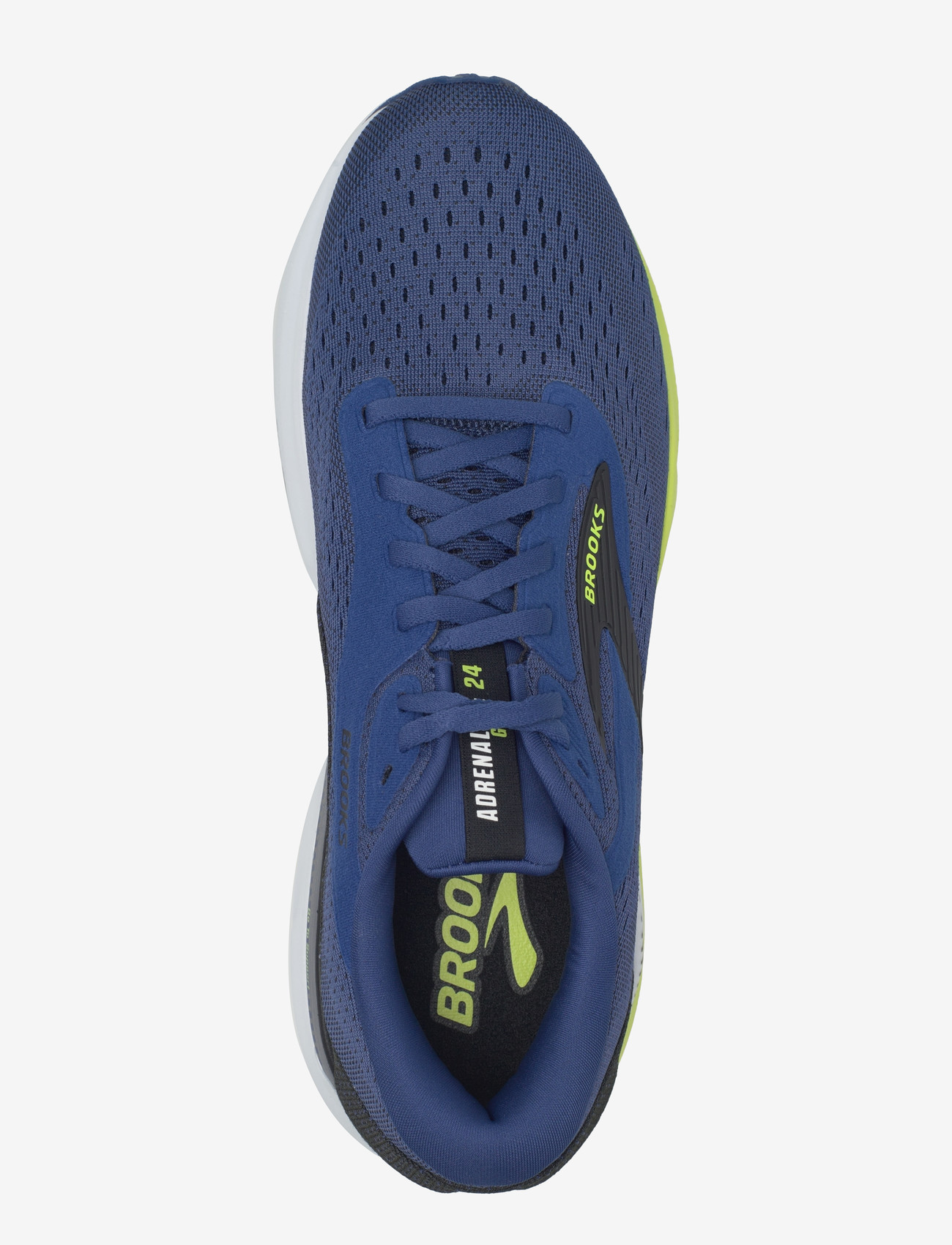 Brooks - Adrenaline GTS 24 - løbesko - navy peony/black/acid lime - 3