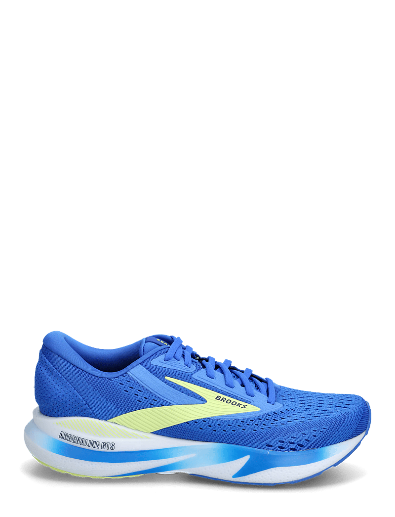 Brooks - Adrenaline GTS 24 - løbesko - cobalt/neo yellow/peacoat - 1