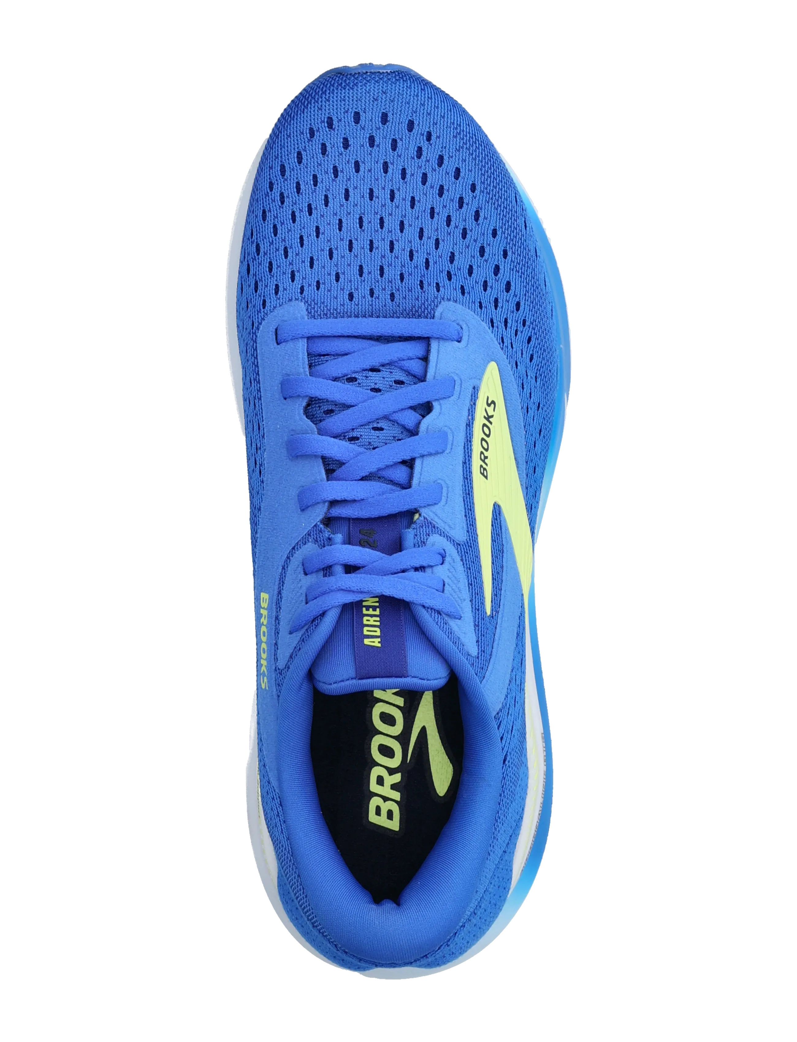 Brooks - Adrenaline GTS 24 - löparskor - cobalt/neo yellow/peacoat - 3