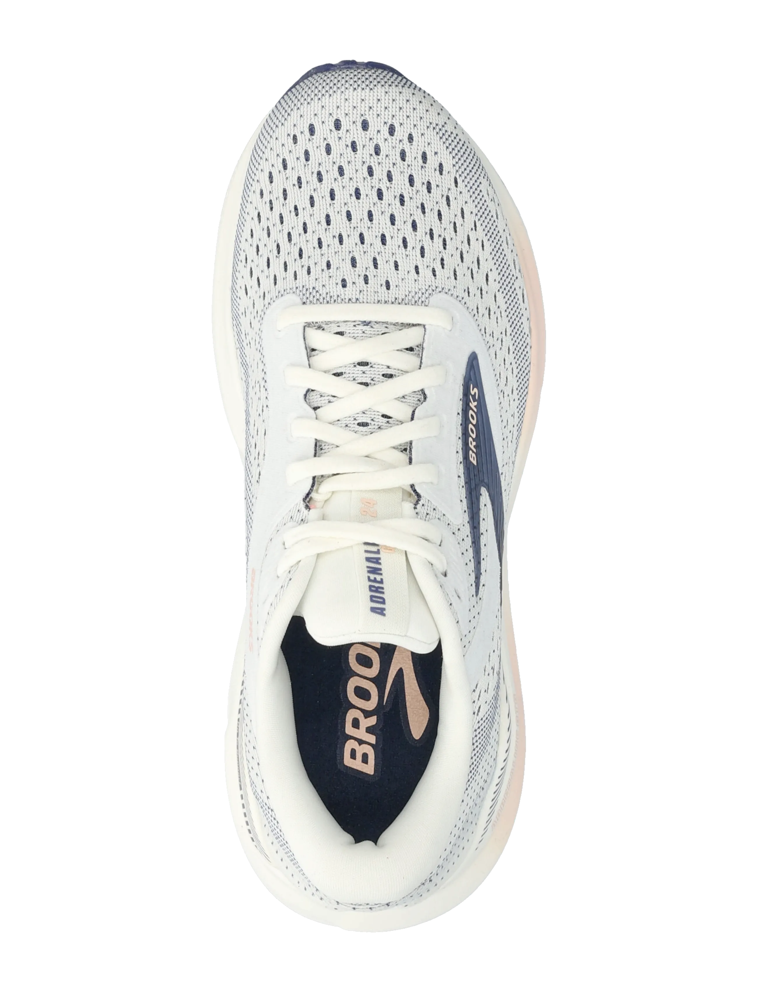 Brooks - Adrenaline GTS 24 - løbesko - grey/blue ribbon/peach - 3