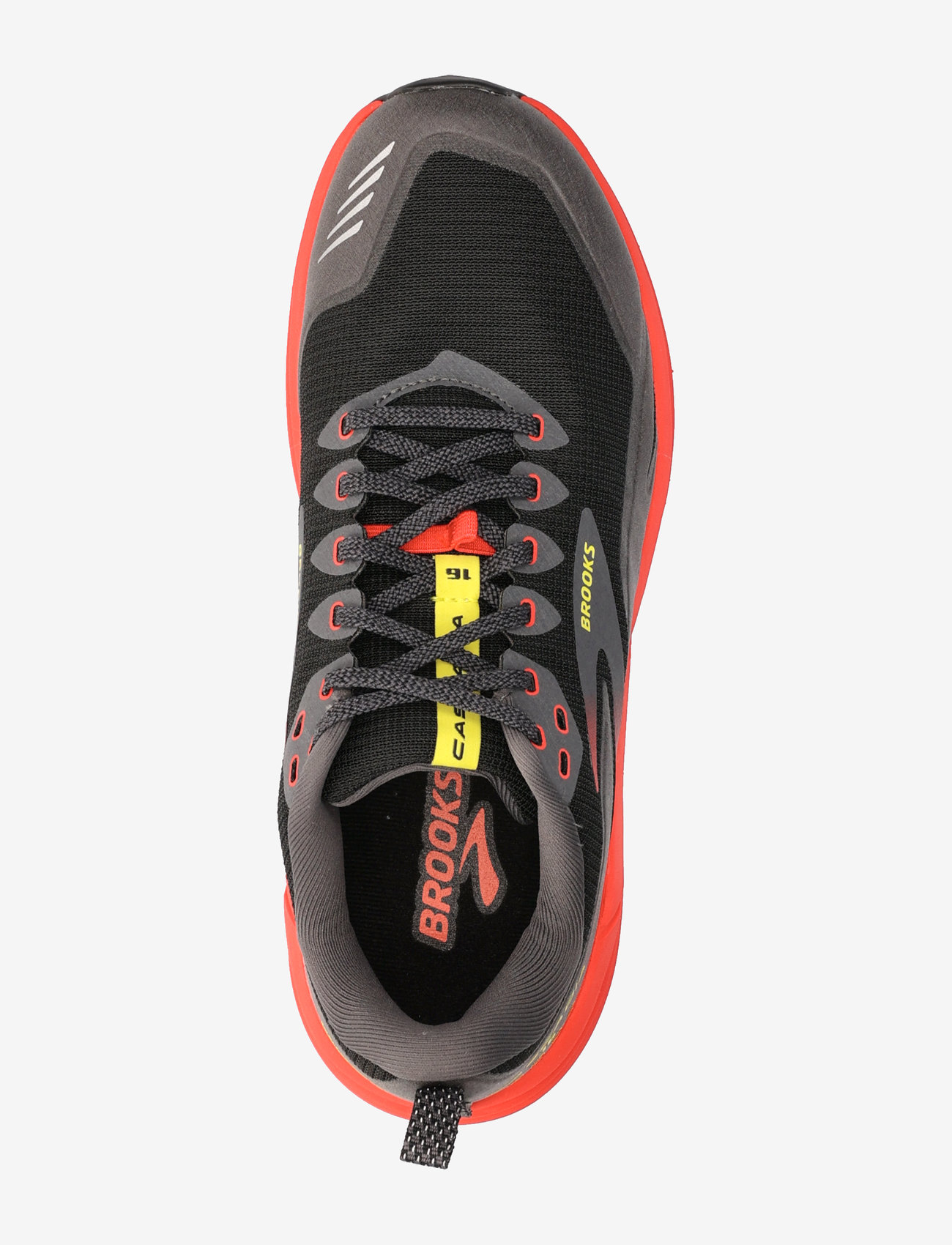 Brooks - Cascadia 16 - 035 black/fiery red/blazing yellow - 3