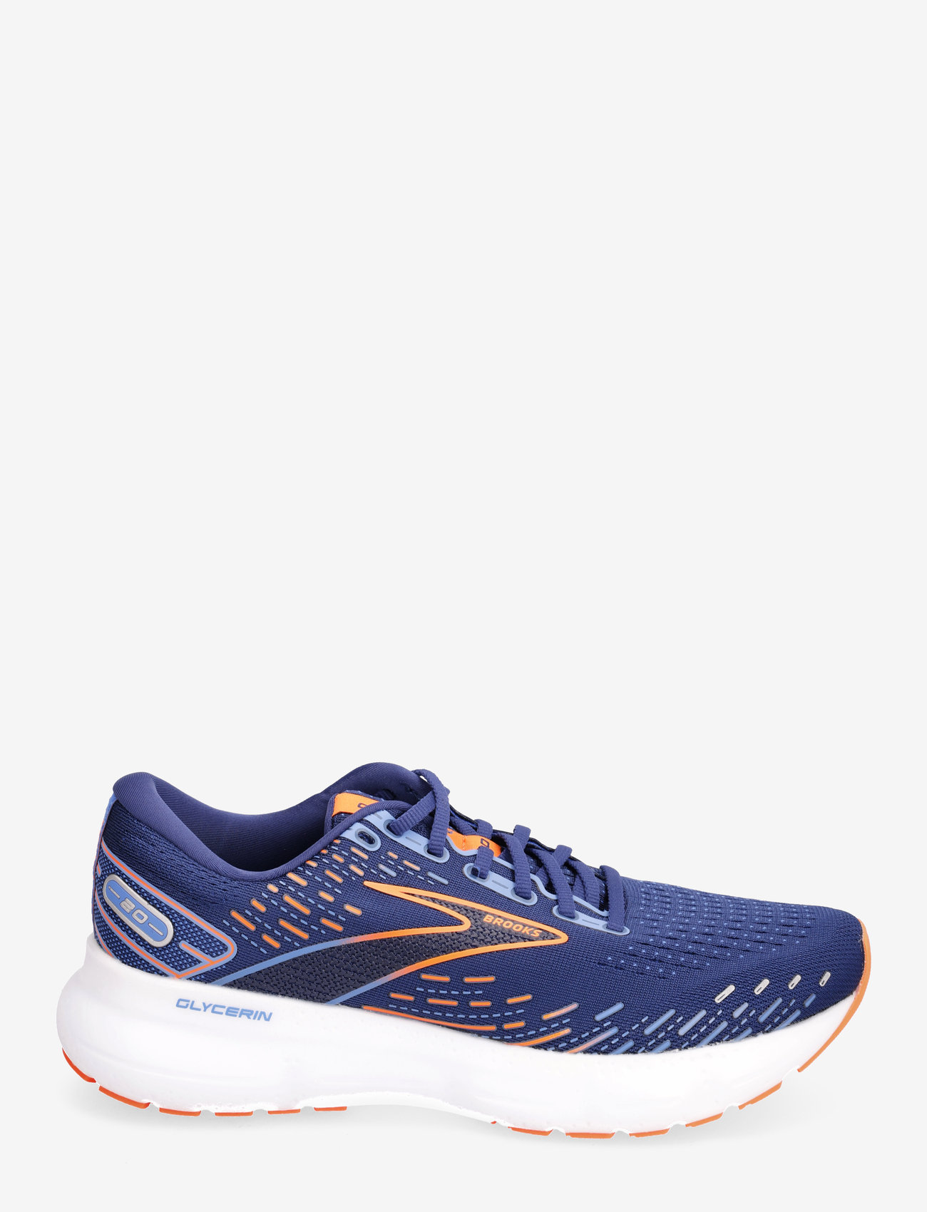 Brooks - Glycerin 20 - 444 blue depths/palace blue/orange - 1