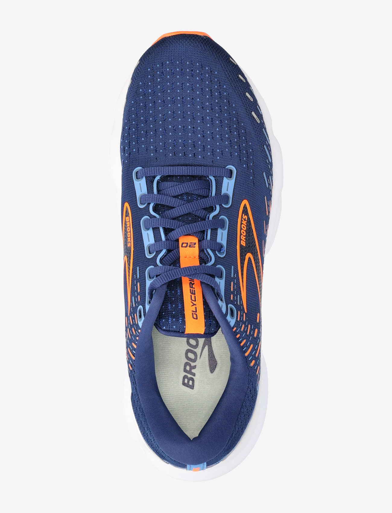 Brooks - Glycerin 20 - 444 blue depths/palace blue/orange - 3